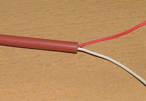 Rotbraunes Silikon - Kabel / 5 Meter 2 x 0,25mm² (5170#