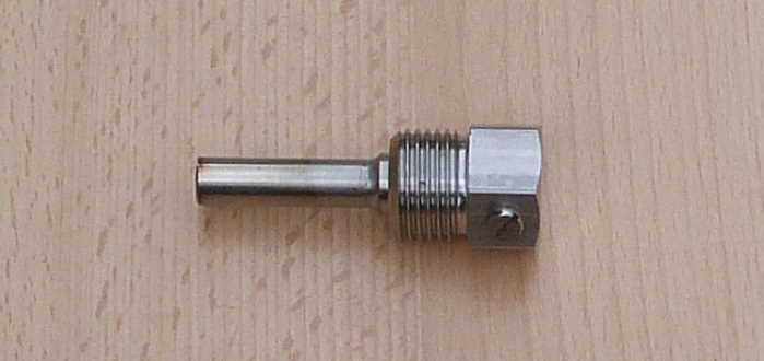 Tauchhülse Edelstahl, Innen Ø=6mm / 1/2 Zoll x 50mm (8549#