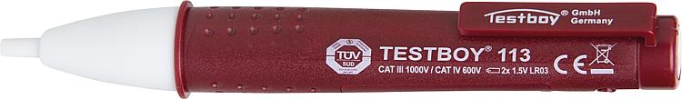 Spannungsprüfer  berührungslos Testboy 113 12V-1000V AC mit LED Lamp (11764#