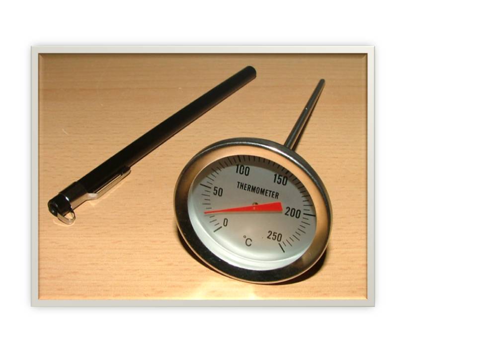 Thermometer 0-250°C / 150mm zb. für Pizzaofen (4915#