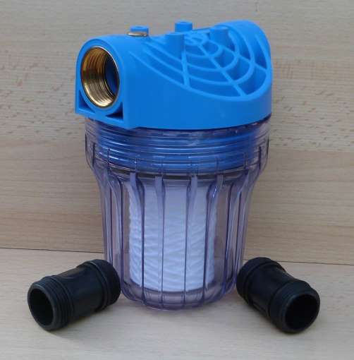 Vorfilter für Pumpen Anschluß 1" mit Entlüftung kurze Bauform (9648#