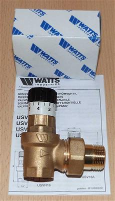 Watts Differenzdruck-Überströmventil (USVR 16) 3/4"  (7279#