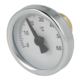 Thermometer 0 - 60°C z.B.Kugelhahn Heizkreisverteiler Fußbodenheizung (11200#