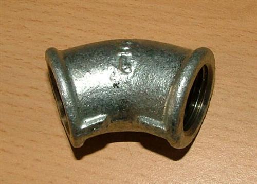 Verzinkte Fitting Winkel 45° IG/IG // 1 1/2"(1367*