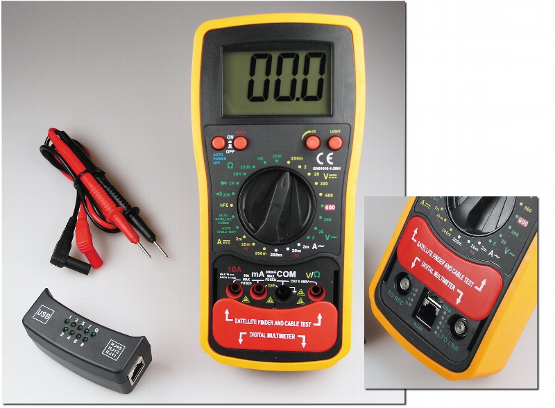 CTM 53Pro Digital Multimeter, Kabeltester + Sat Finder, Messgerät