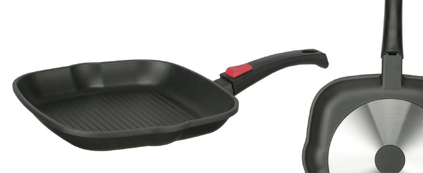  mit 2 Ausguessen 28cm doppelt Teflon beschichtet H 84 Grill Steak