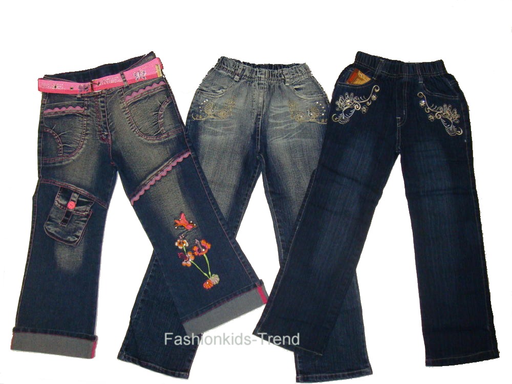 3x super süße Mädchen Jeans Mädchenjeans 92 152 wählbar