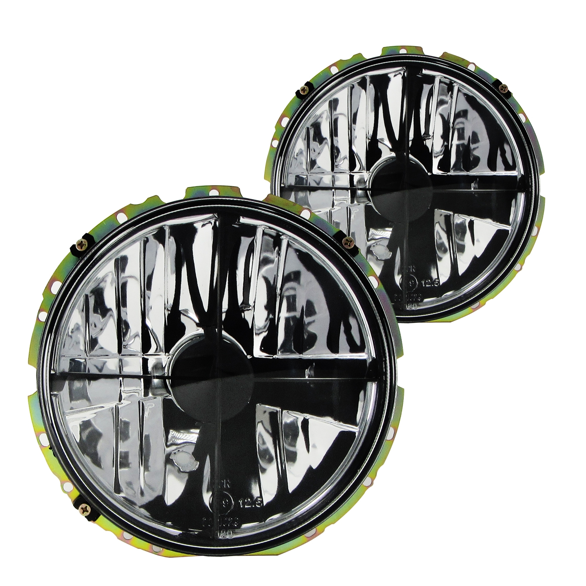 Scheinwerfer mit Fadenkreuz Klarglas Schwarz Smoke für VW Golf 1