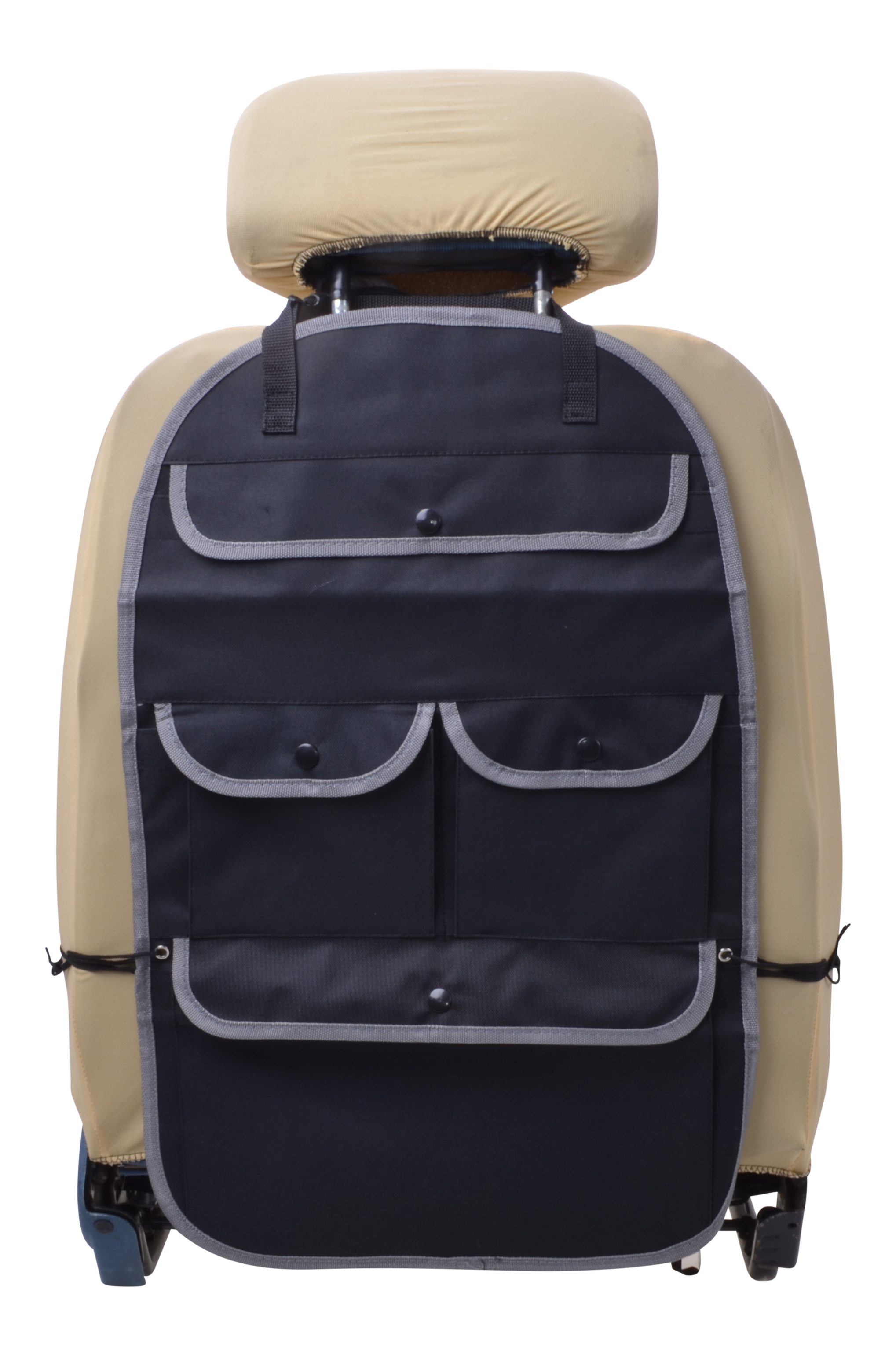 Autositz Rücklehnen Organizer 4-Taschen Druckknöpfe Tasche Ablage