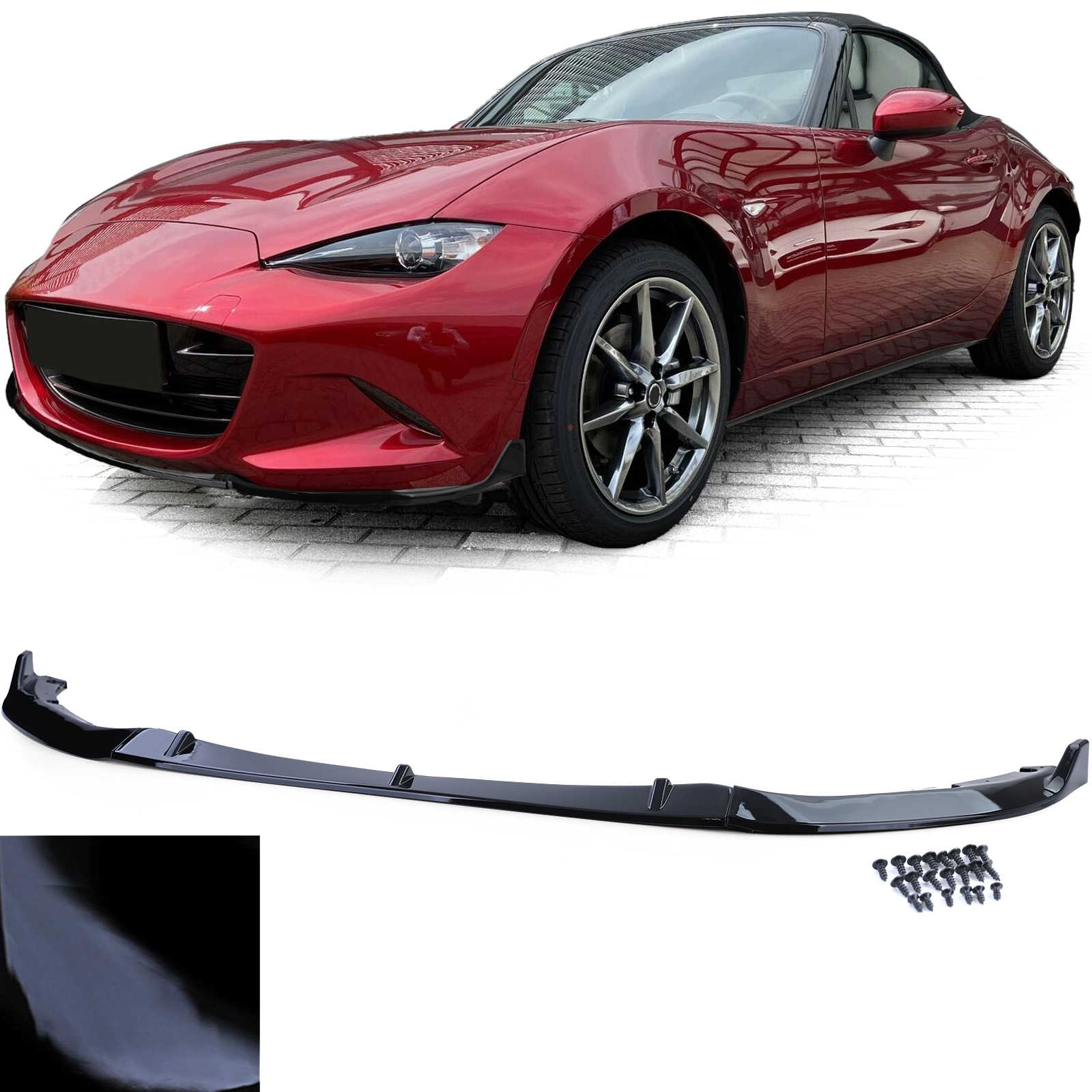 CUP Spoilerlippe SCHWARZ Für BMW X5 M F15 MX5 Frontspoiler