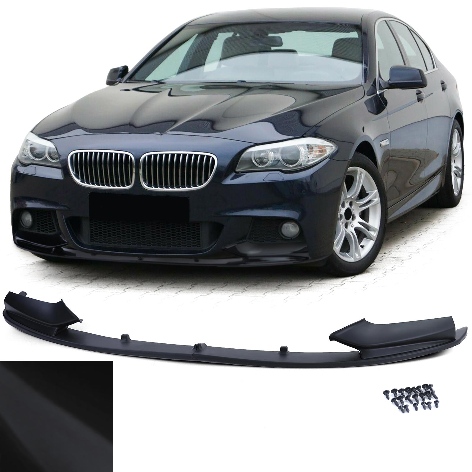 LiuROSE Auto Frontspoiler Für BMW 5 Series F10 F11 M Sport 2011-2017,Auto Frontstoßflosse Spoiler