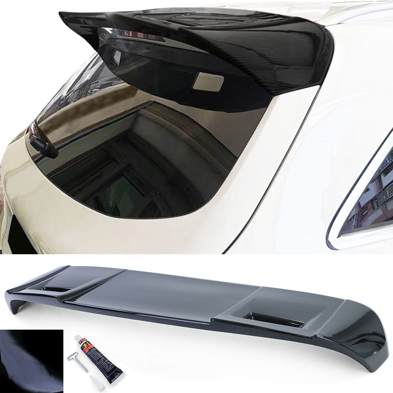Mercedes GLC Klasse X253 Heck Glanz Schwarz Kofferraum Dach Spoiler