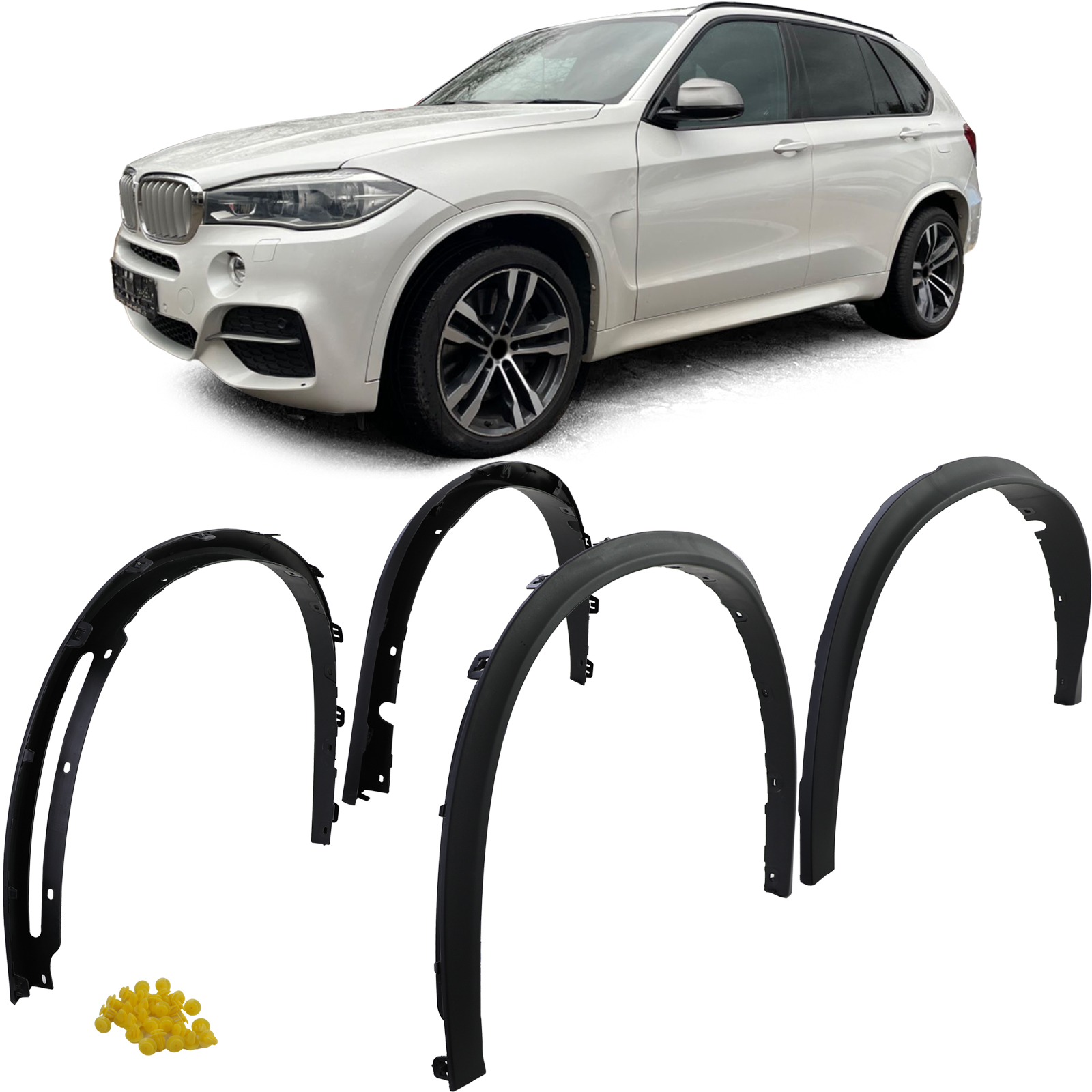 Für BMW X5 F15 ab 2013-2018 Radlauf Kotflügel Verbreiterung Radlaufblenden