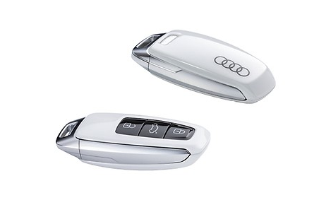 Aluminium, Leder Schlüssel Cover passend für Audi Schlüssel