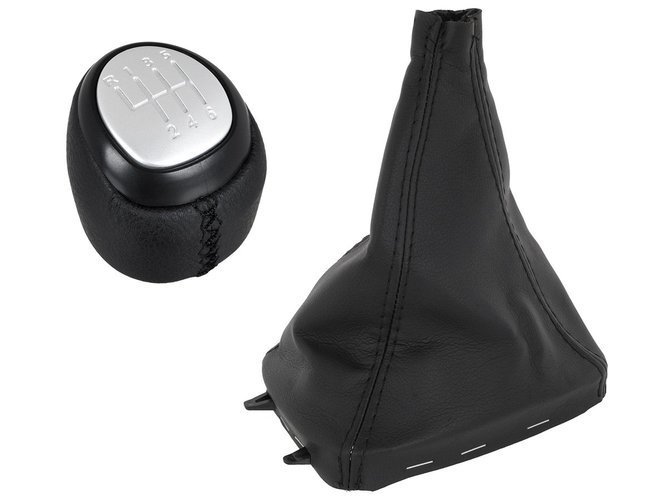 Für Saab 9-3 ab 2003-2012 Schaltknauf Knauf + Schaltmanschette Rahmen 6