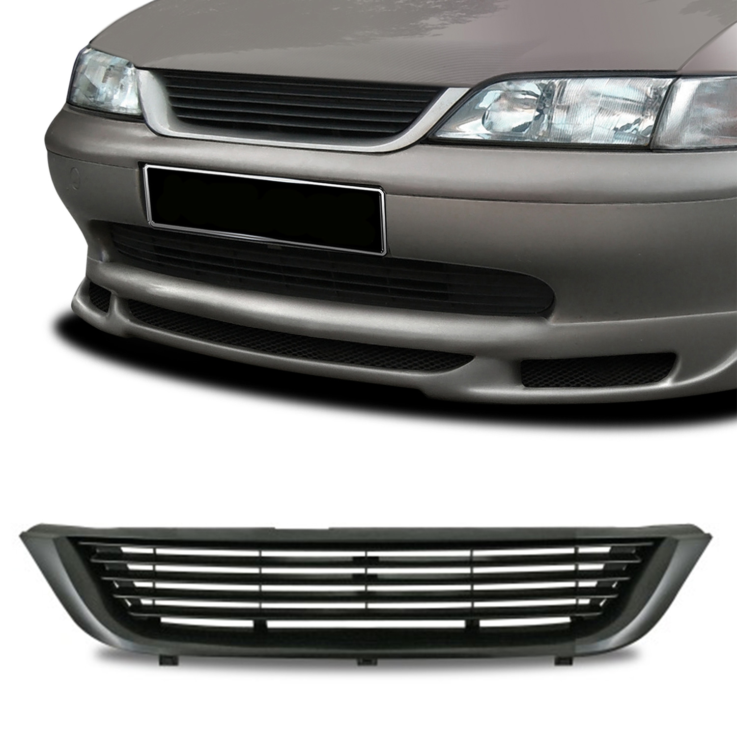 For Opel Vectra B up to Year -2.1999 Grille Sports Grill Black without  Emblem