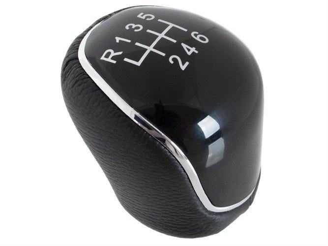 Gear Knob Black Chrome 6Gang For Ford Transit VI + Connect Custom