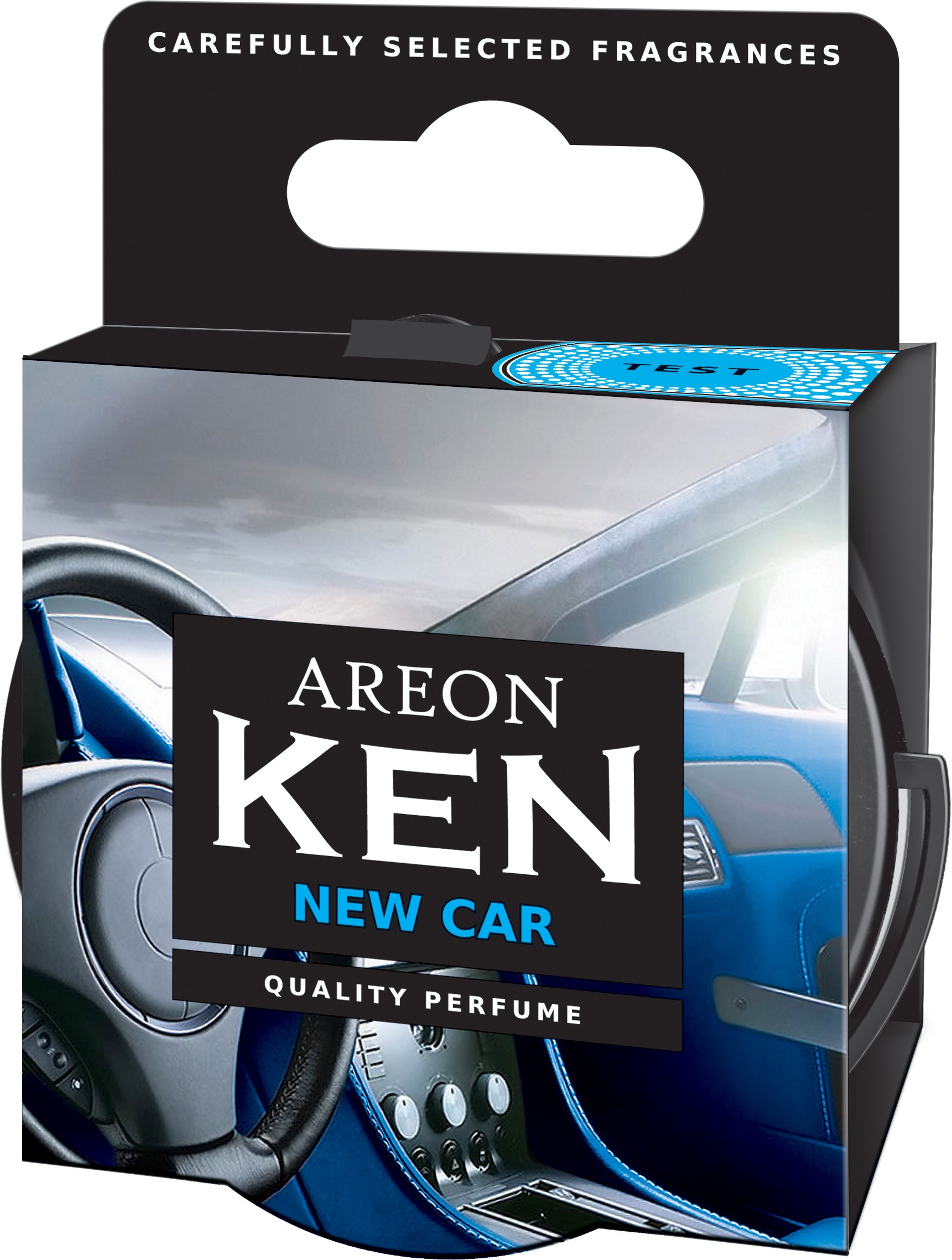 Original Areon Ken Car Scent Container Air Freshener Lid New Car New Cars