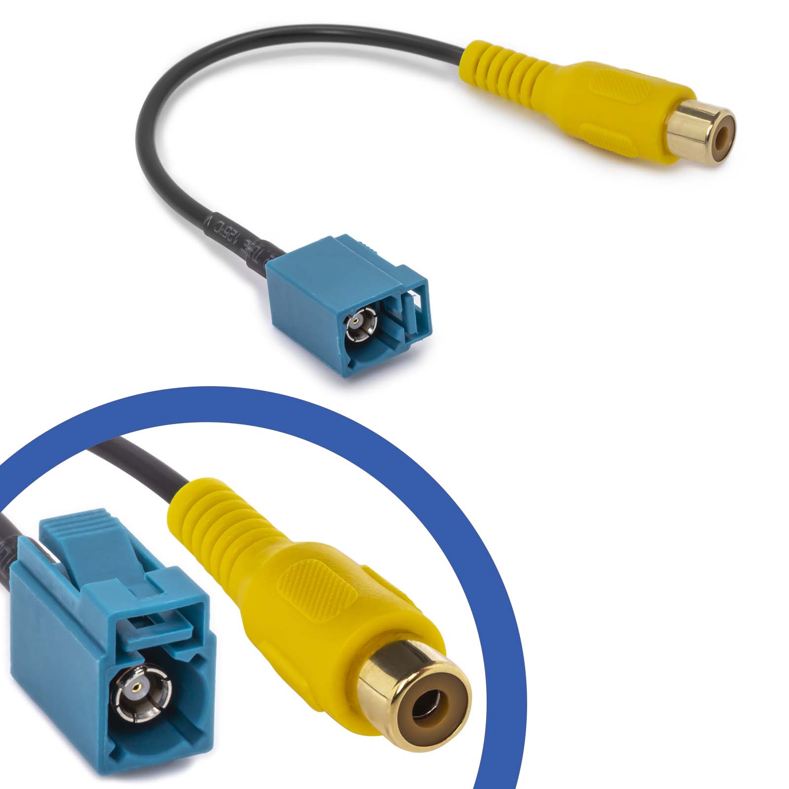 Fakra Rca Cinch Adaptador Conector Antenas Ford Mercedes Benz Comand Navi Cámara Piezas Y 