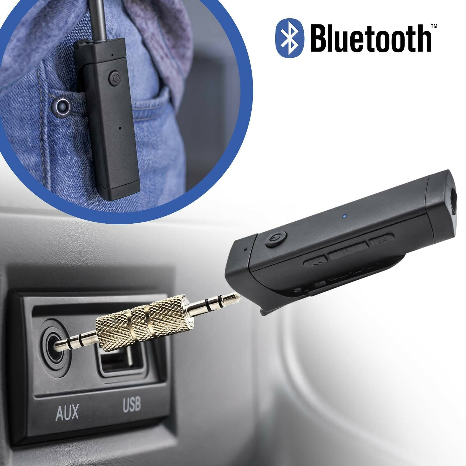 BLUETOOTH Stream Interface AUX In Klinke MP3 USB CD Adapter für viele Fahrzeuge