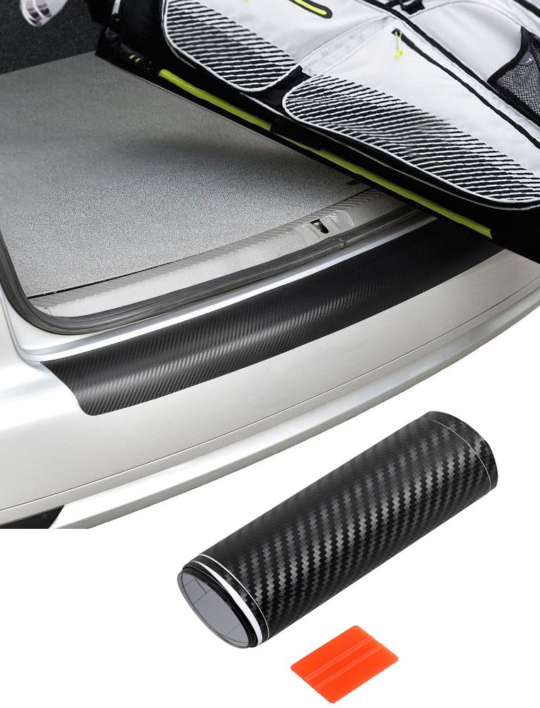 5 Stück Auto Carbon Fiber Türschweller Schutzfolie, für Peugeot 2008  Einstiegsleisten Kratzfest Aufkleber Autotür Schutz,A