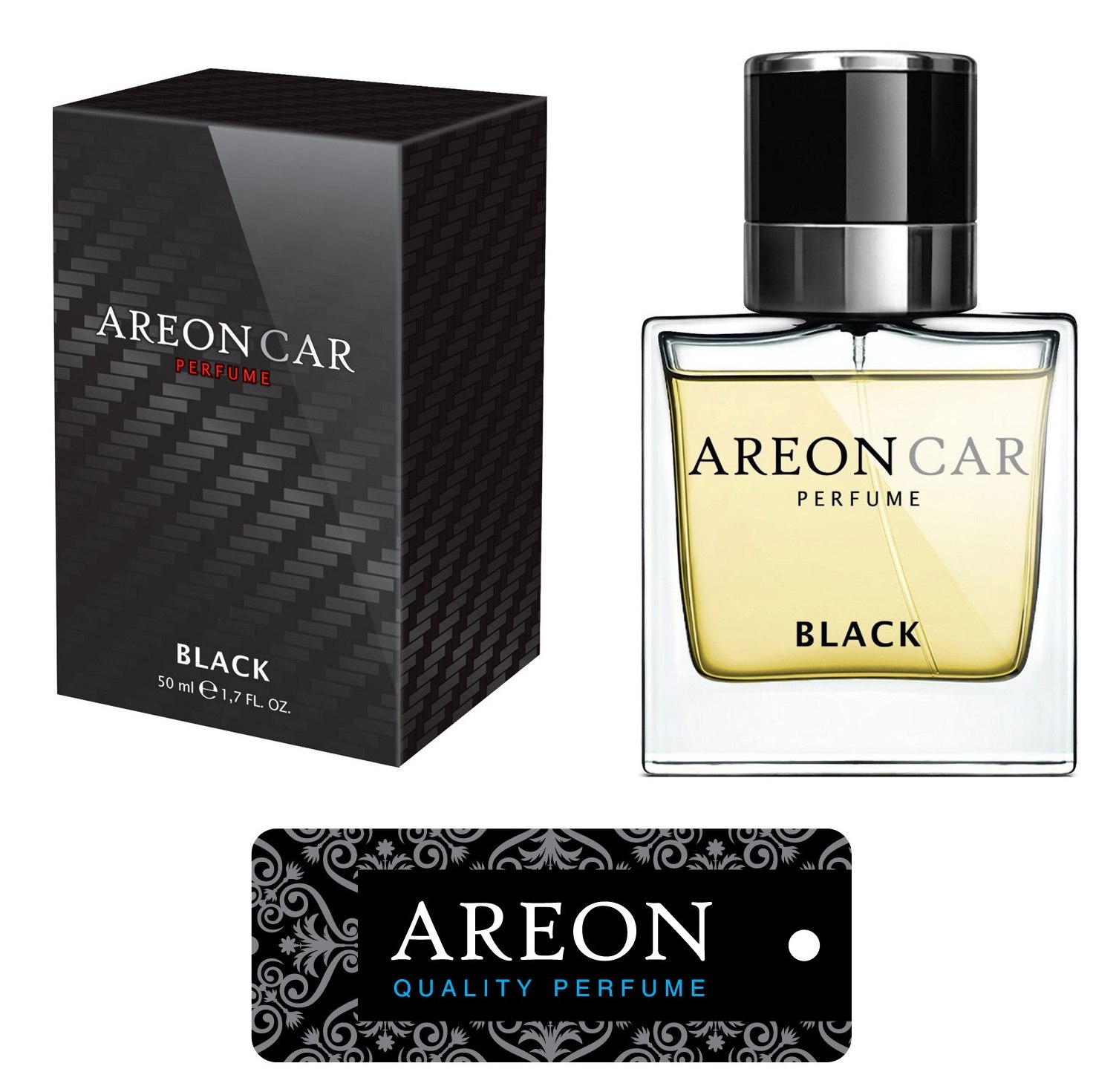 Air freshener fragrance box fragrance tree BLACK LINE 50 ml original Areon  LUX c