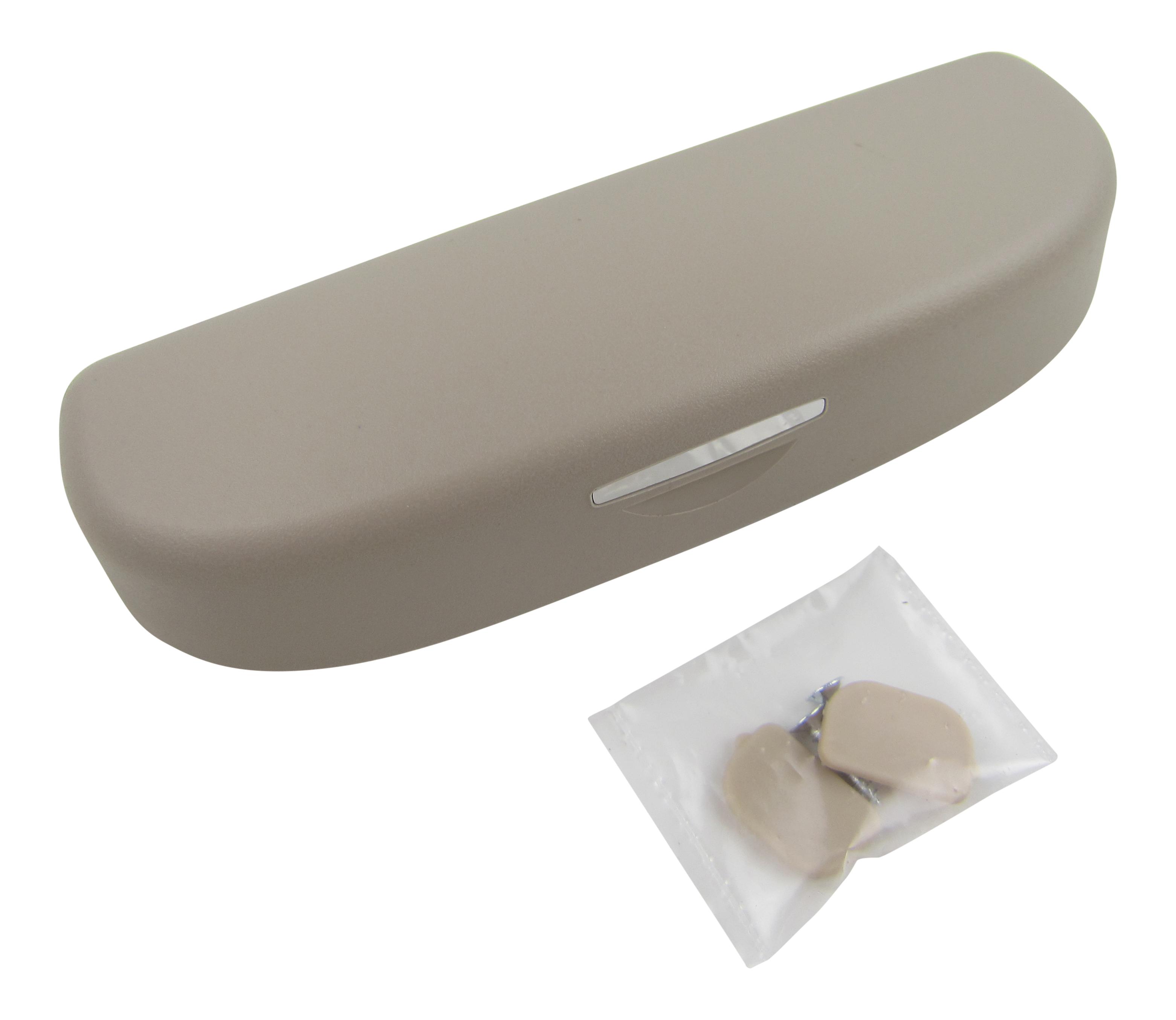 Brillenfach Sonnenbrille Brille Halter / Ablagefach in BEIGE für viele