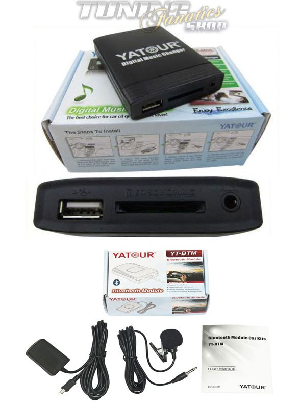 USB Aux Bluetooth Auto Digital Musik CD-Wechsler Adapter für (5 + 7) Pin  Yaris