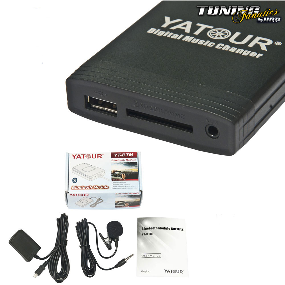 BT Bluetooth Adapter MP3 AUX CD Wechsler 8-Pin Radio Sound 2 MFD RNS 