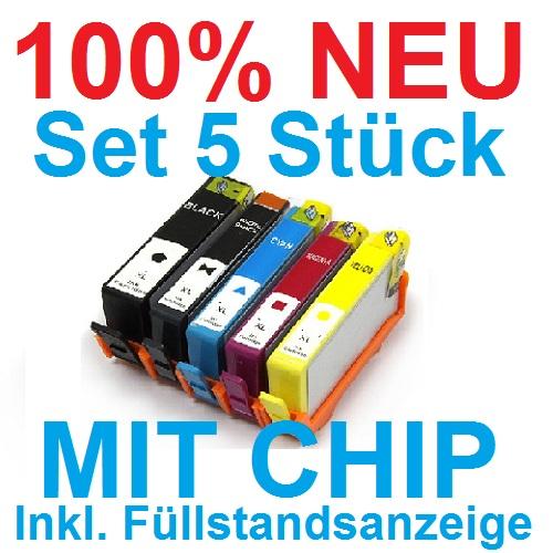 Set 5x XXL Druckerpatrone für HP 364XL Photosmart 5510 5514 5515 6510