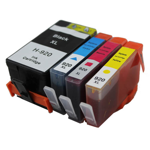 4x XXL Tinte Patrone mit Chip für HP Officejet 6500A 7526  