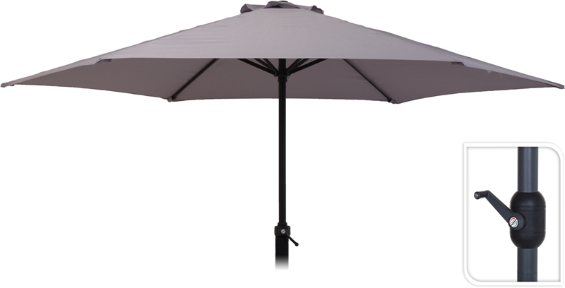 Sonnenschirm Ø 250 cm mit Kurbel in 5 versch. Farben Marktschirm