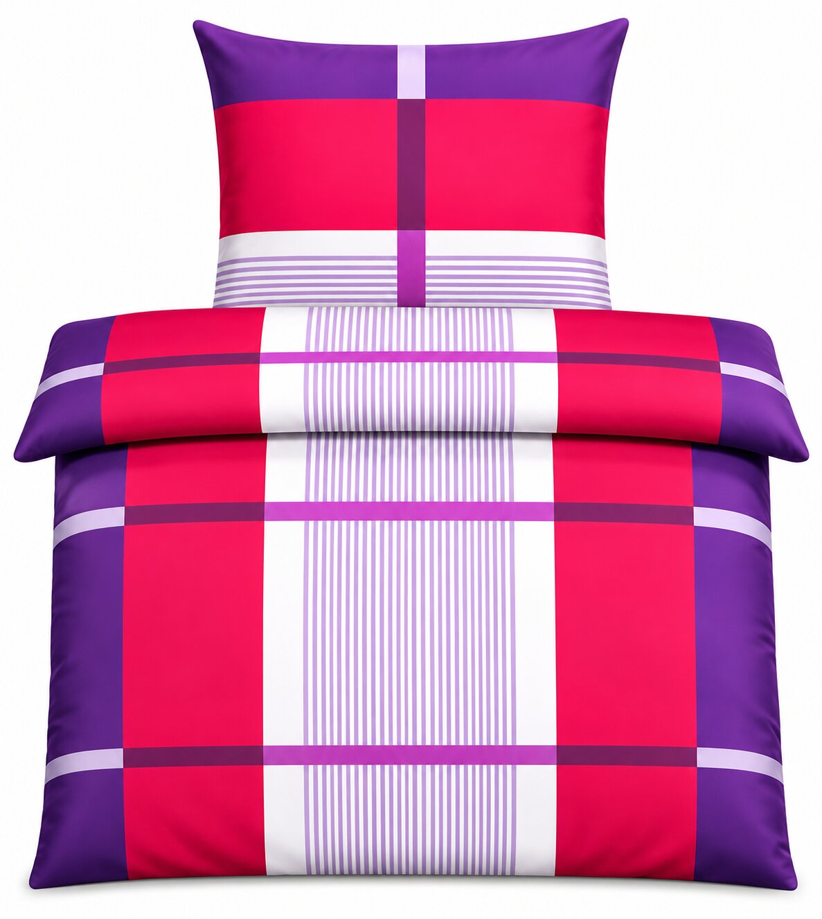 BRIELLE Mako Satin Bettwäsche Set - Wendebettwäsche - 100% Baumwolle 2-teilig