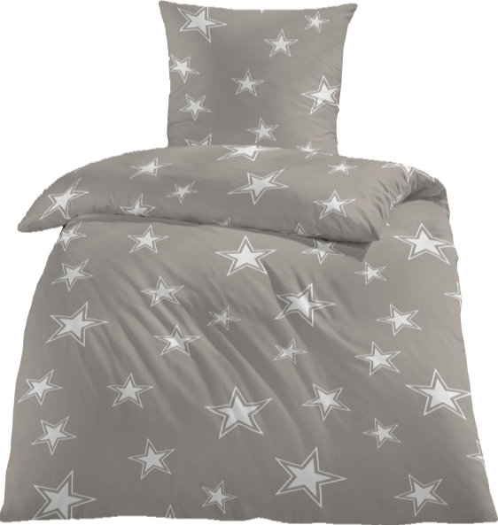 Sterne Stars Flausch Winterbettwäsche Microfaser Fleece 135x200 Qualität 160g/m² - Bild 3 von 3