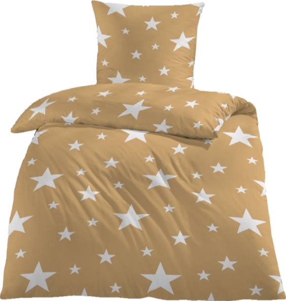Sterne Stars Flausch Winterbettwäsche Microfaser Fleece 135x200 Qualität 160g/m² - Bild 2 von 3