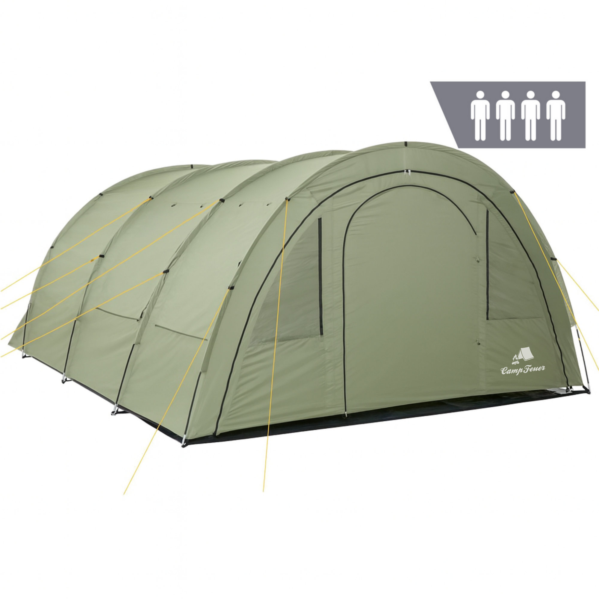 pop up zelt GOALPINE Atlas IV Wurfzelt Pop-up Zelt für 2-4 Personen, 100% Wasserdicht,  30 Sekunden Aufbau, 3 in 1 für Camping Festival Strand, Innen Verdunkelt main image 0