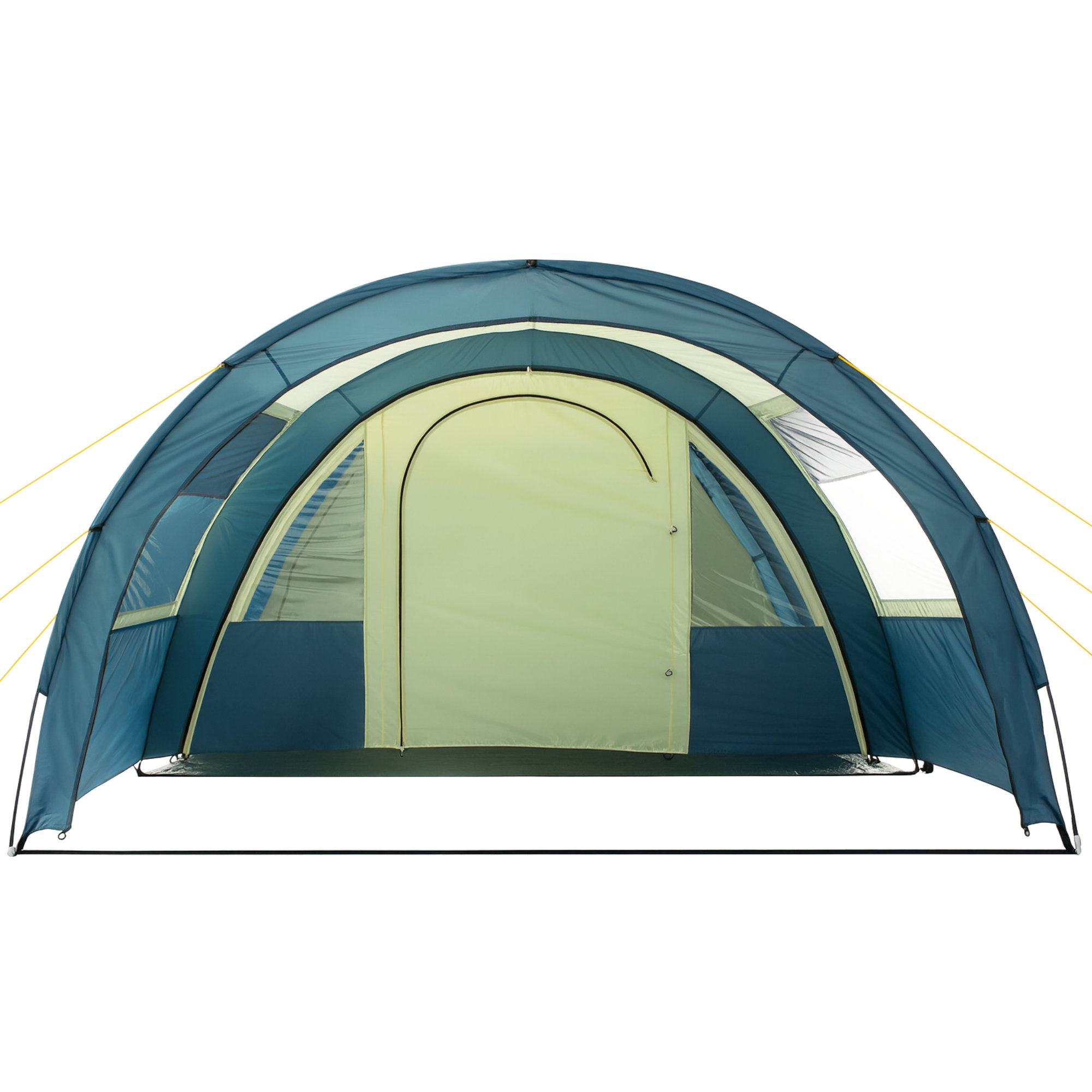 Zelt fr 4 Personen Blau/Sand Tunnelzelt 5000 mm Gruppenzelt Outdoor  CampFeuer | eBay