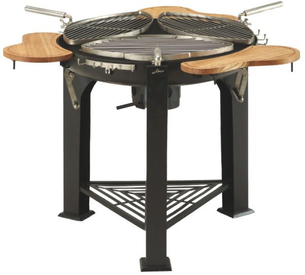 Großer Moderner Standgrill, 3fach Grill Rost  Garten