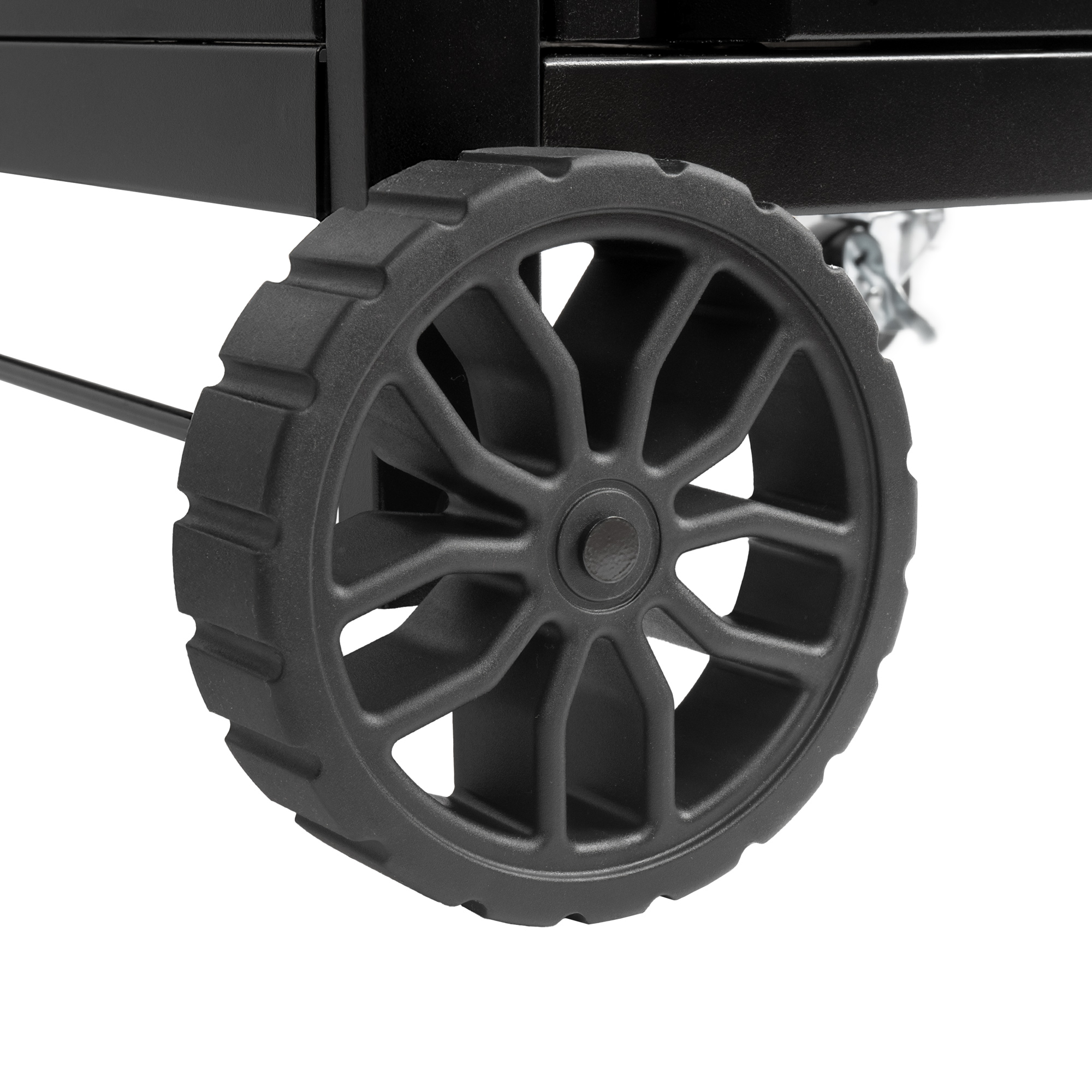 BBQ-Toro Grillwagen 100 x 73 x 91 cm, Schwarz, Grilltisch mit großer Arbeitsfläche, Beistelltisch