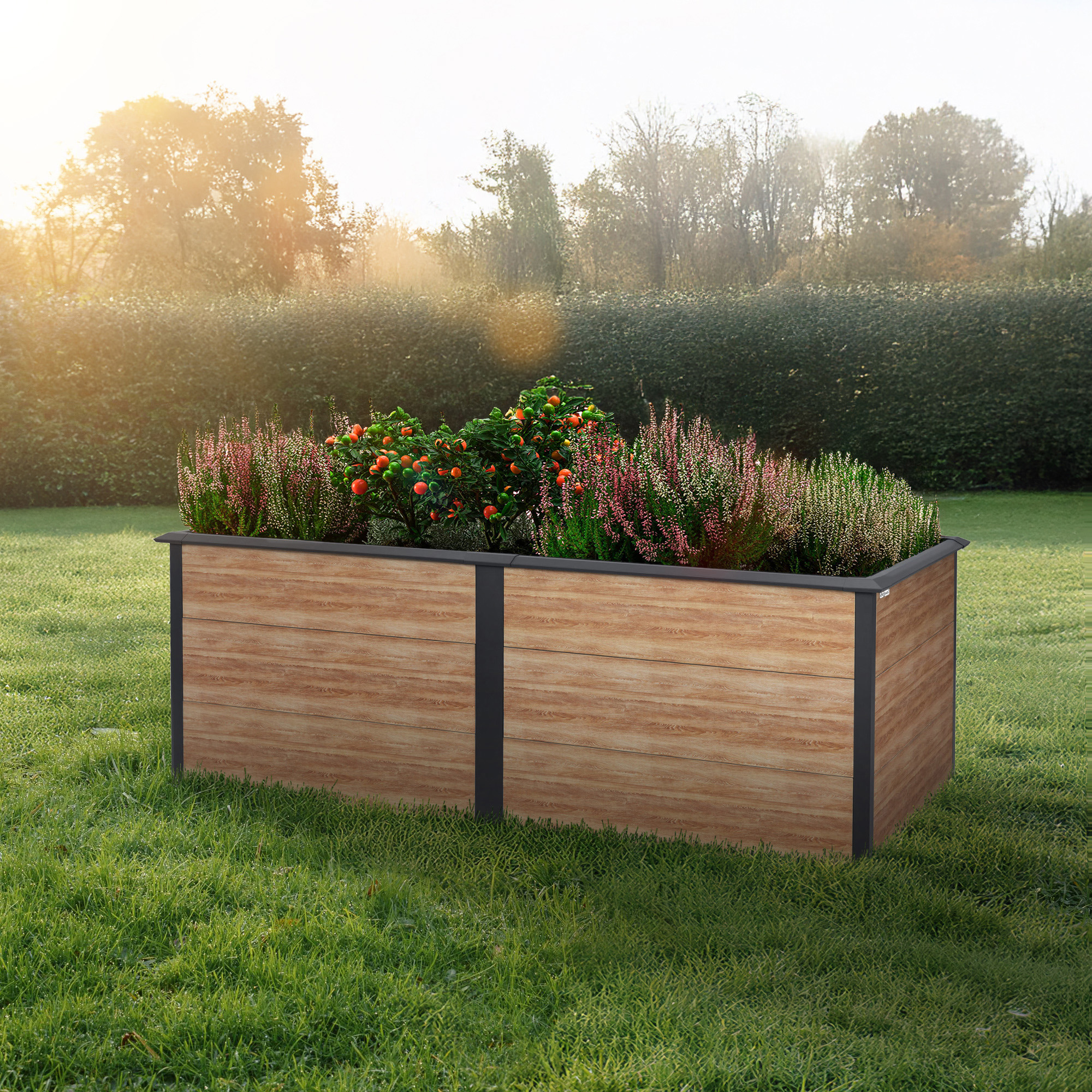 Hochbeet Pflanzbeet Gemüsebeet Stahl Blumenbeet Pflanzkasten Beet Zelsius