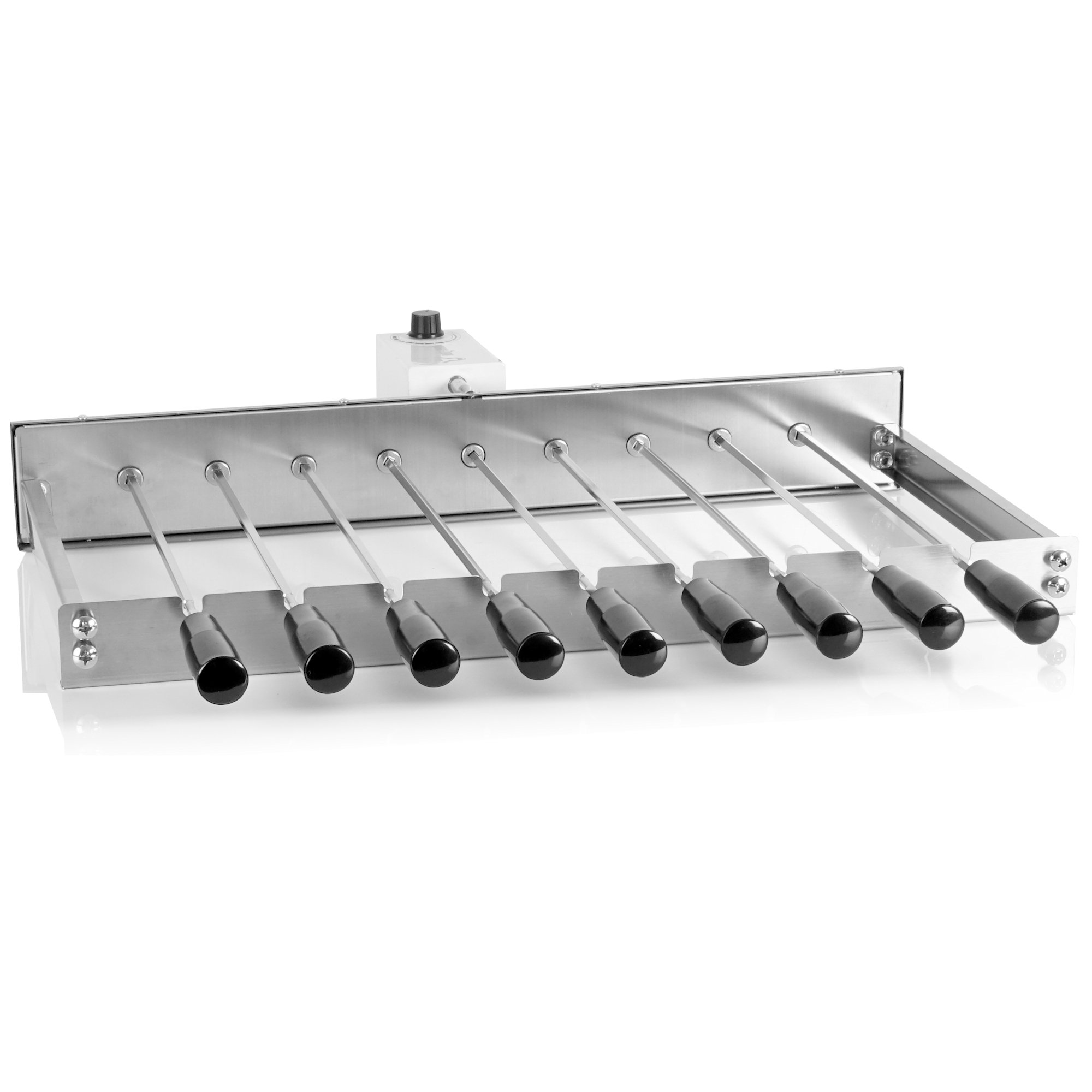 BBQ-Toro Mangal Holzkohlegrill Schaschlik Spiessdreher mit 9 Spießen ...