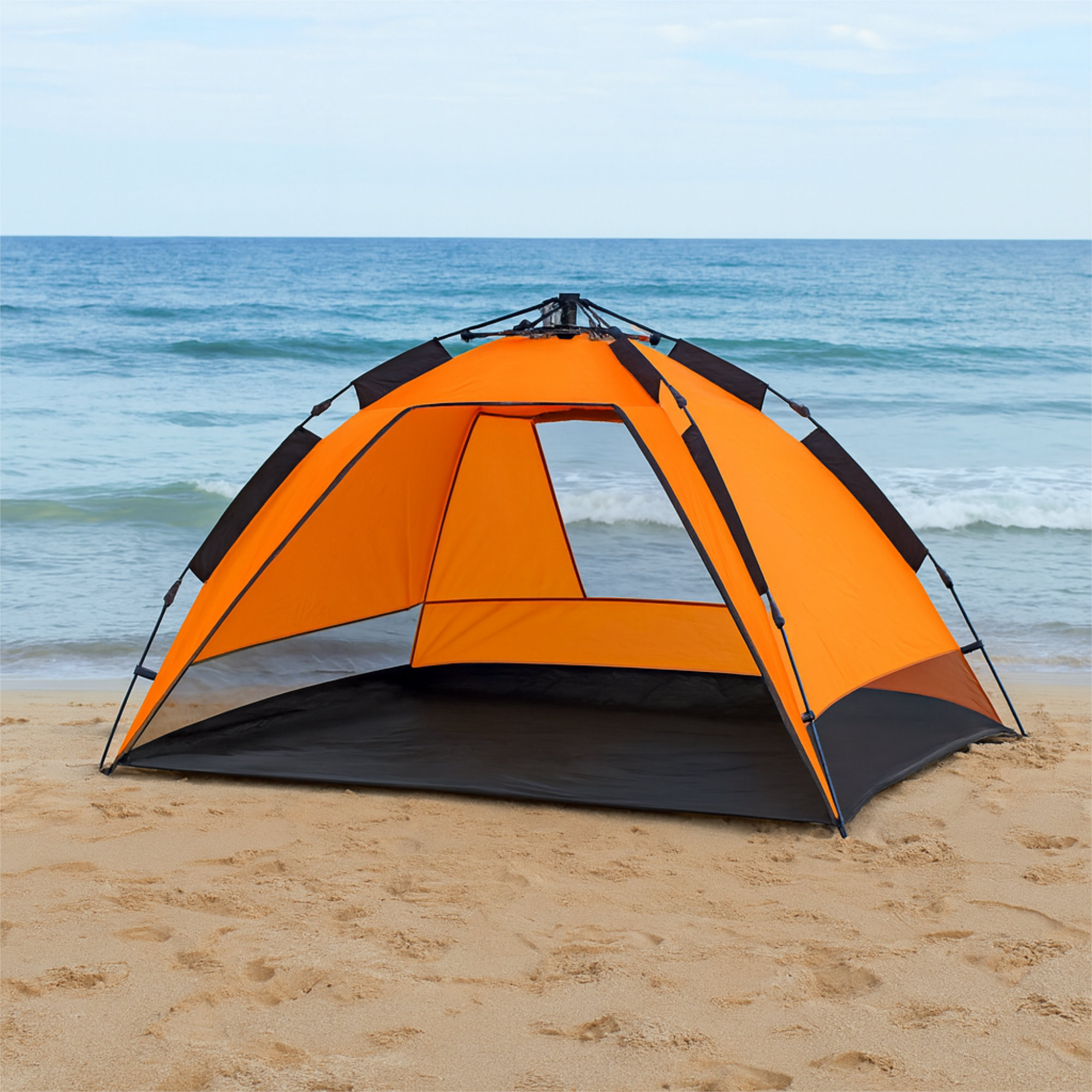 Strandmuschel Strandzelt Wurfzelt UV50+ Strand Pop Up Sonnenschutz  CampFeuer | eBay