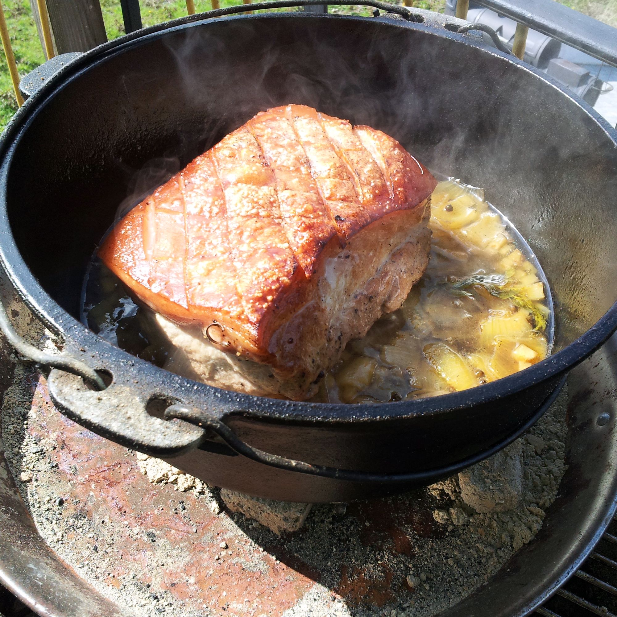 BBQ-TORO Dutch Oven Gusseisen Kochtopf