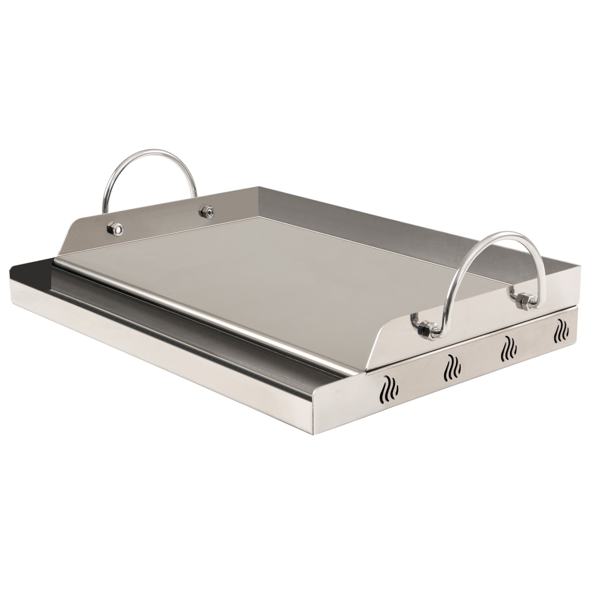 BBQToro Edelstahl Grillplatte XXL Pizzaplatte Plancha Grillaufsatz 64