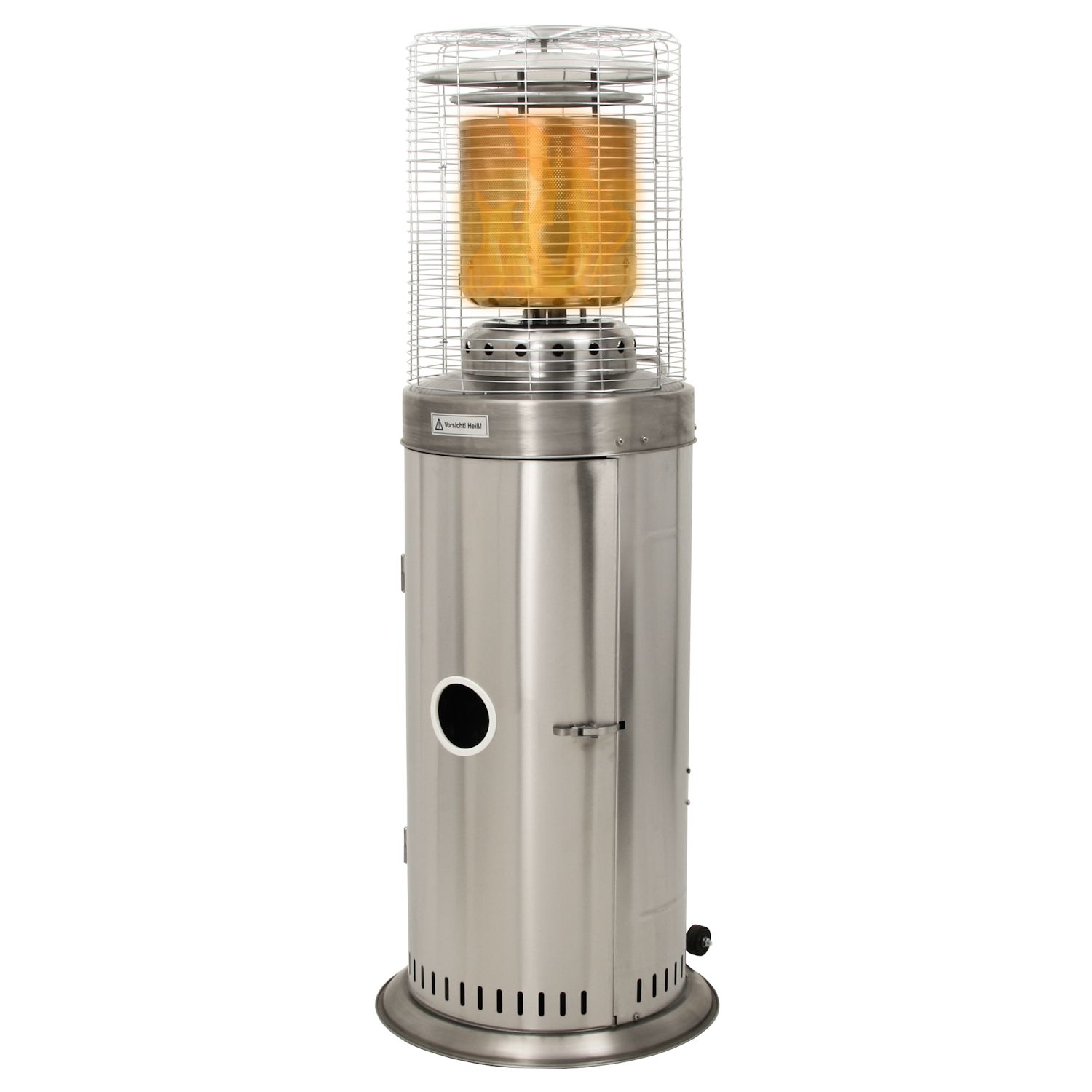 ZELSIUS Edelstahl Heizstrahler "Graz" 13,5 kW Gas Terrassenheizer CS