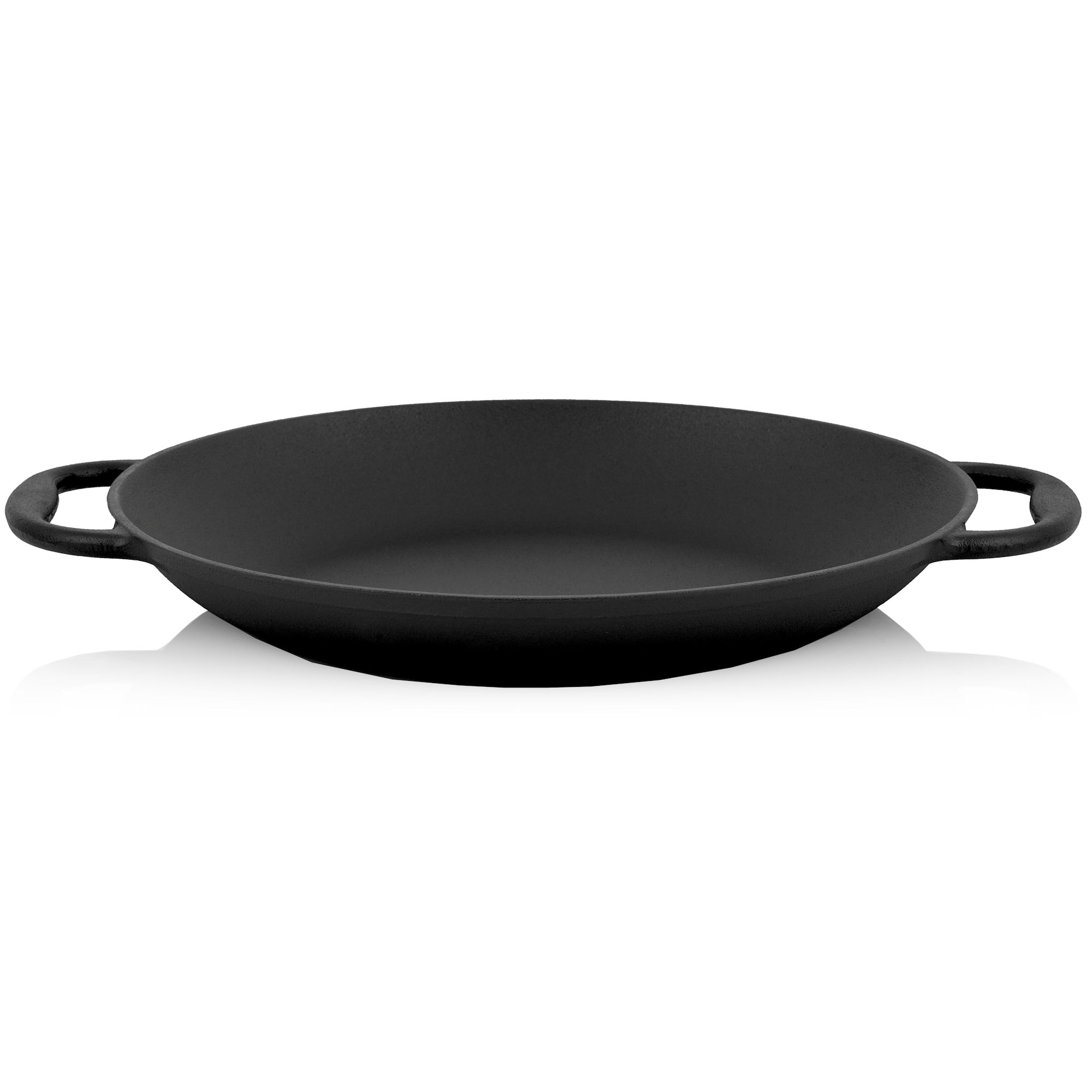 BBQ-Toro Paellera de Hierro Fundido Tradicional con Asas | 6 Personas | 36 cm | Curado - Pre-Seasoned | Para Barbacoa, Estufa de Gas, Eléctrica