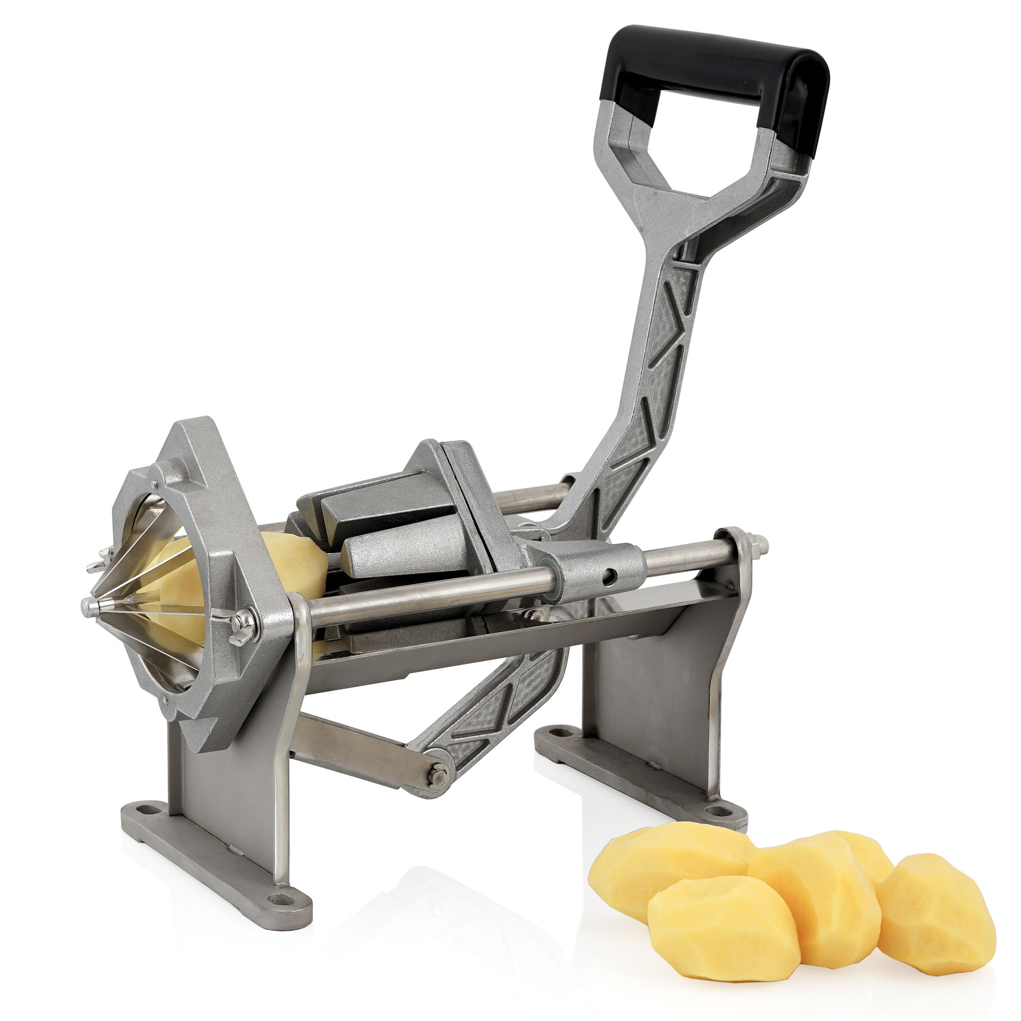 Pommes Schneider Mit 2 Klingen & Saugfüßen | Edelstahl, Für Kartoffeln & Gemüse