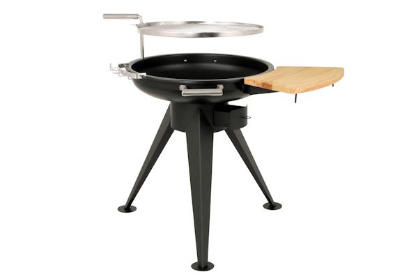 COM-FOUR Dreibein Grill Mit Windschutz - Höhenverstellbarer Holzkohlegrill