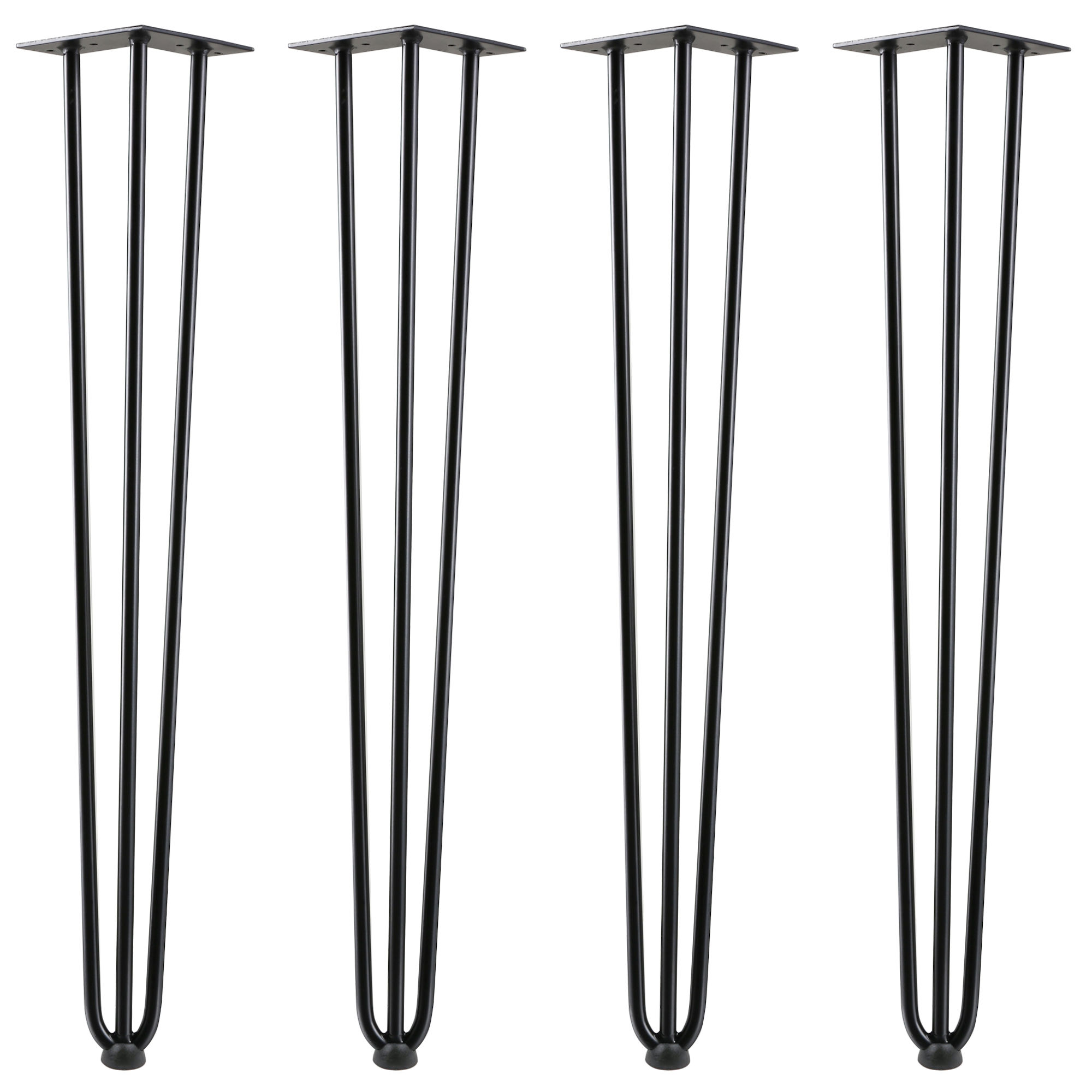 Tischbeine Hairpin Legs 4x Tischkufen Haarnadelbeine Stahl Metall Tischgestell - Bild 14 von 16