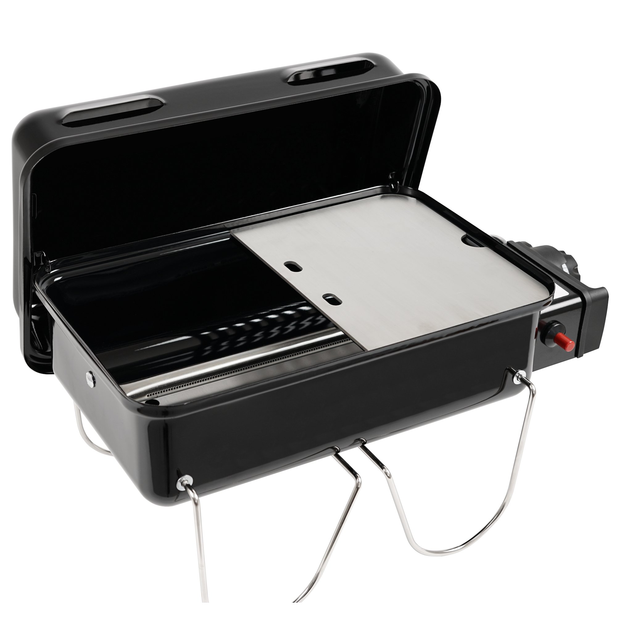 BBQ-Toro Edelstahl Grillplatte passend für Weber Go Anywhere